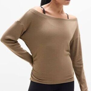 NWT - Athleta Presence Practice Sweatshirt, Size S